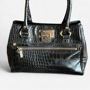 Anne Klein Crocodile Tote (Pink interior)